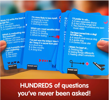 Sussed The Wacky ‘What Would You Do?’ Social Card Game Ages 10+ Cool Blue Pack, 4 of 6