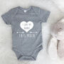I Love You This Much Personalised Babygrow, thumbnail 1 of 10