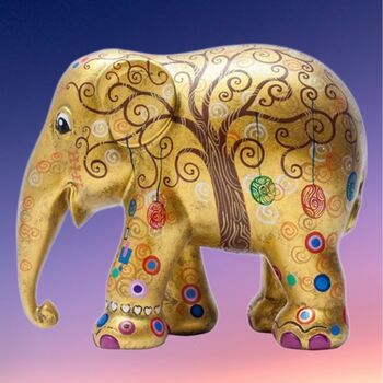 'Tree Of Life' Hand Painted Limited 15cm Elephant, 3 of 8