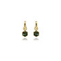 Gold Vermeil Chloe Geo Hoop Earrings, thumbnail 4 of 5