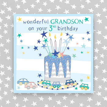 3rd Birthday Card For Son/Grandson/Nephew, 2 of 3