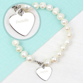 Personalised Freshwater Pearl Name Bracelet, 5 of 5