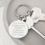 Engraved Circle Keyring, It Takes A Big Heart, thumbnail 1 of 3