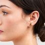 Fable Enamel Flying Robin Stud Earrings, thumbnail 1 of 6