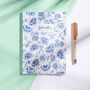 Personalised Floral Chinoiserie Notebook, thumbnail 1 of 8
