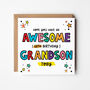 Awesome Grandson Birthday Card Any Age, thumbnail 2 of 5