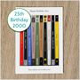 Personalised 25th Birthday Card Music Albums, thumbnail 6 of 6