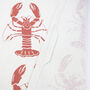 Organic Tea Towel | Red Lobster, thumbnail 2 of 2
