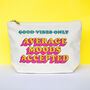 'Average Moods Accepted' Funny Cosmetic Bag, thumbnail 2 of 5