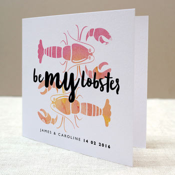 Be My Lobster Anniversary Card, 2 of 2