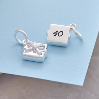 Personalised Present Solid Silver Charm, 5 of 10