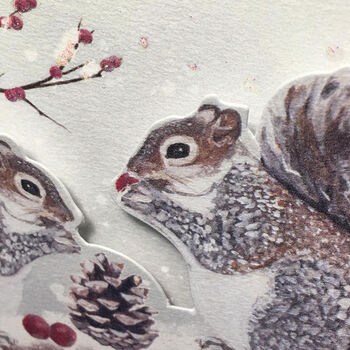 Pop Up Sparkling 'Squirrels With Pinecone', 3 of 8