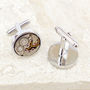 Personalised Vintage Round Watch Movement Cufflinks, thumbnail 2 of 7