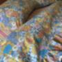 Vintage Floral Organic Cotton Double Flat Sheet, thumbnail 5 of 6