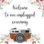 Unplugged Ceremony Wedding Sign, thumbnail 2 of 4