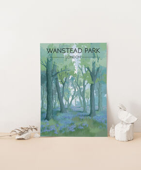 Wanstead Park London Travel Poster Art Print, 2 of 8