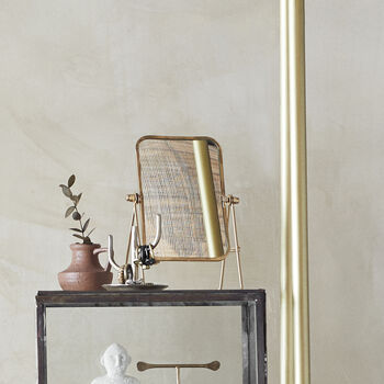 Antique Gold Standing Mirror, 2 of 2