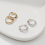 Ripple Hoop Earrings Silver Or 18ct Gold Plate, thumbnail 3 of 6