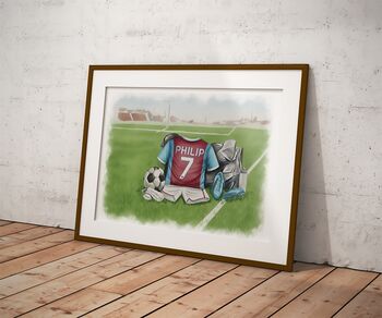 Personalised Football Shirt Print, 5 of 7