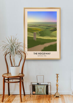 The Ridgeway National Trail Travel Poster Art Print, 4 of 8