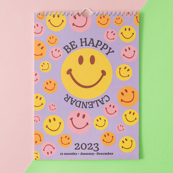 2023 Be Happy Wall Calendar | Hanging A4 Calendar, 7 of 9