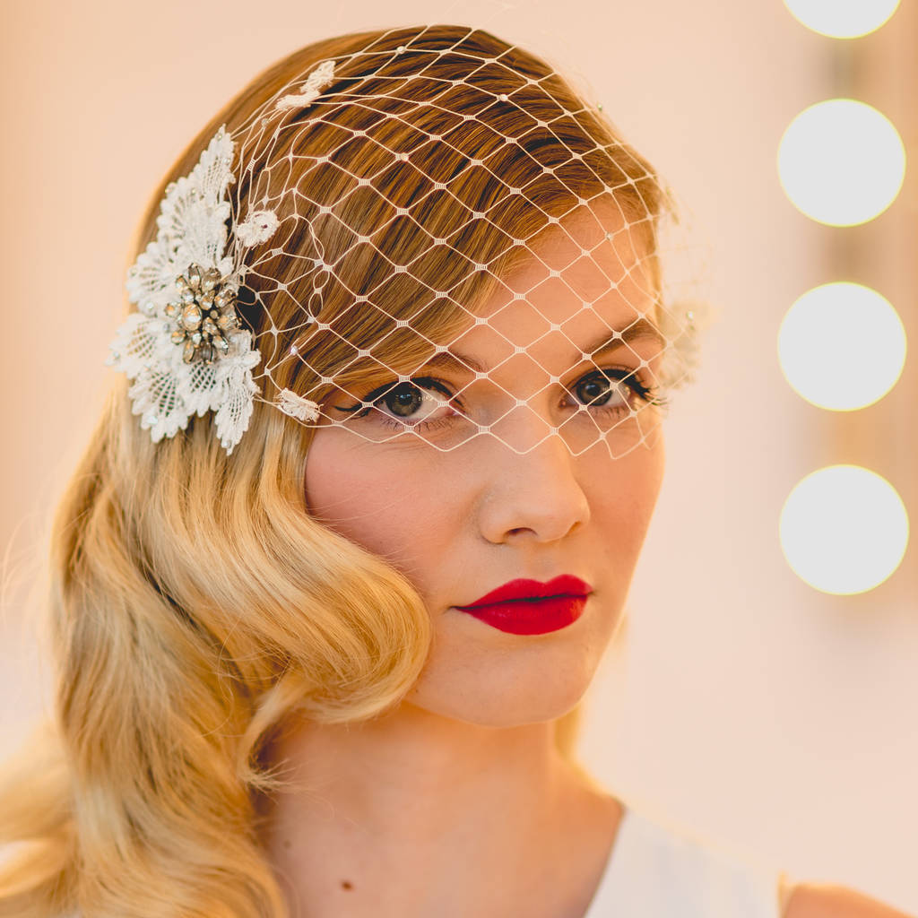 Phone Vintage Diamante Crystal Birdcage Veil By Silver Sixpence Phone Vintage Diamante Crystal Birdcage Veil
