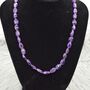 Amethyst Beaded Necklace 18 Inch, thumbnail 5 of 6
