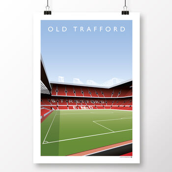 Manchester United Old Trafford Stretford End Poster, 2 of 8