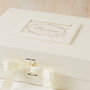 Large Ivory Card Memory Box With Grosgrain Ribbon, thumbnail 2 of 4