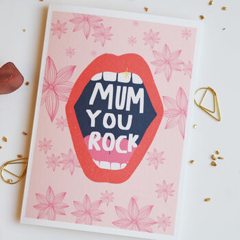 Mum You Rock Mother's Day Card, 2 of 5