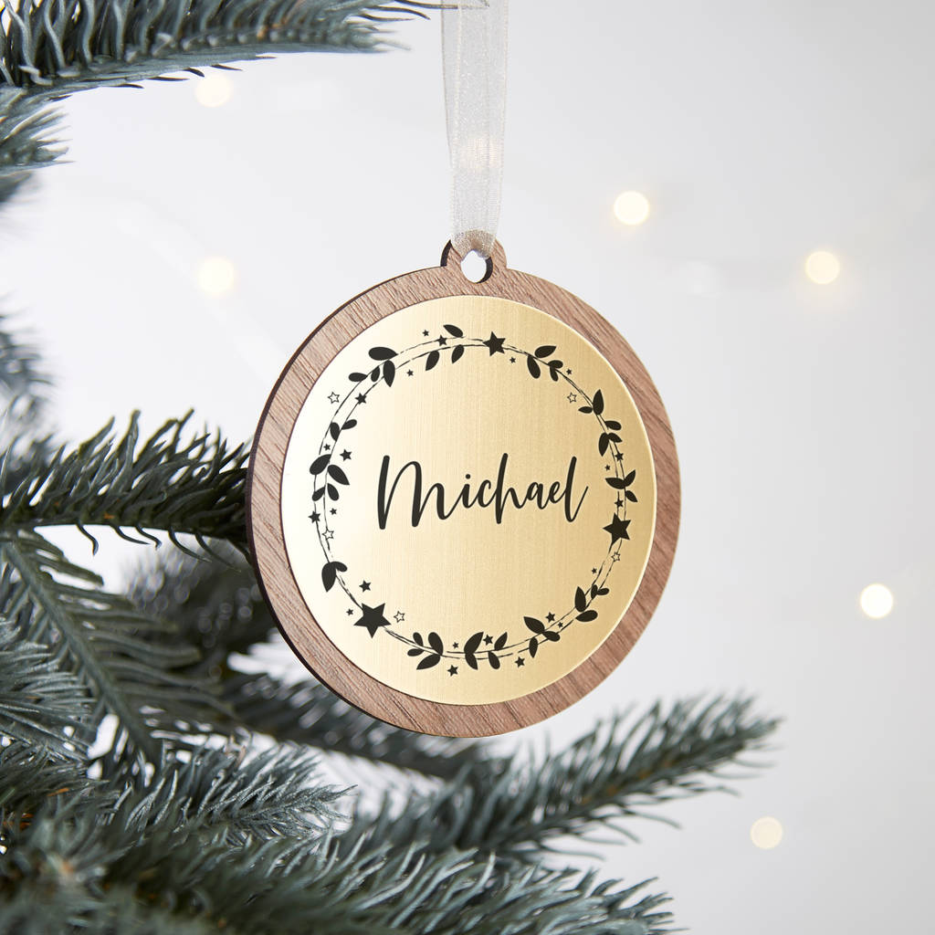 Personalised Name Christmas Bauble, 1 of 4