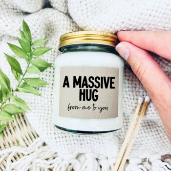 A Massive Hug From Me To You Scented Candle And Keepsake Set, 7 of 9