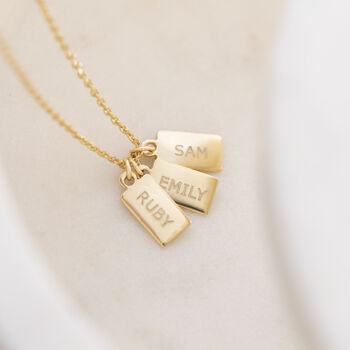 Personalised Tiny Tag Necklace, 6 of 10