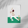 Brian Lara West Indies Cricket Poster, thumbnail 3 of 4