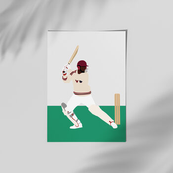 Brian Lara West Indies Cricket Poster, 3 of 4