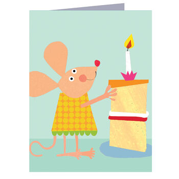 Mouse And Cake Mini Card, 2 of 5