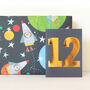 Mini Gold Foiled Number Twelve Card, thumbnail 3 of 5