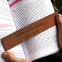 Personalised Golf Lovers Leather Book Mark, thumbnail 2 of 5