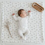 Luxury Boho Safari And Stork Animals Organic Bamboo Muslin Swaddle, thumbnail 2 of 3