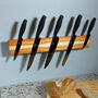 Magnetic Knife Rack In Yew With Additional Slots, thumbnail 2 of 5