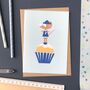 Master Mouse And Cupcake Birthday Card, thumbnail 1 of 3