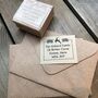 Air Mail Personalised Address Rubber Stamp, thumbnail 2 of 2