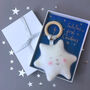 Star Cashmere Baby Teether In Personalised Gift Box, thumbnail 5 of 12