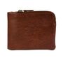 'Hudson' Men's Leather Bi Fold Wallet In Cognac, thumbnail 3 of 9
