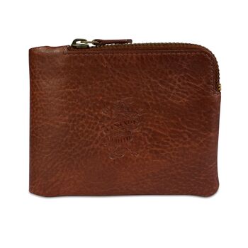 'Hudson' Men's Leather Bi Fold Wallet In Cognac, 3 of 9