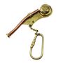 Personalised Brass Bosuns Boatswain Pipe Whistle Keyring, thumbnail 2 of 6