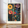 Gustav Klimt Midnight Flower Art Print, thumbnail 1 of 3