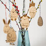 Personalised Wooden Easter Chick Decoration, thumbnail 2 of 2