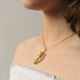 Botanical Rosemary Leaf Branch Necklace, thumbnail 3 of 8