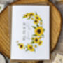 Sunflowers Will You Be My Bridesmaid Card, thumbnail 4 of 6